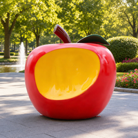Sculptures de fruits en résine antique artistiques de taille réelle, modernes et personnalisées, pour la décoration de jardin