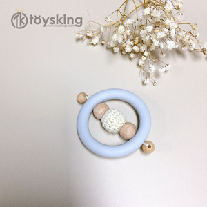 Nouveau jouet à mâcher en silicone pour bébé, lapin et éléphant, 88x88mm, perles à mâcher, <span class=keywords><strong>attache</strong></span>-sucette - Product Image 3