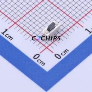 YTSA002A0352504B Tactile Switch SMD Switch Single Pole Single Throw Rectangle Button 2.5N Horizontal Mount - Product Image 1