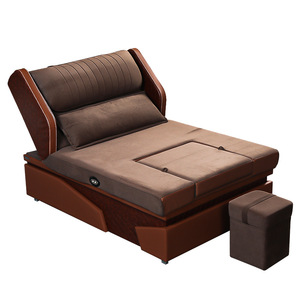 Cama de masaje reclinable eléctrica Longyu con bañera para pies y sofá con esponja de densidad media para adultos y ancianos - Product Image 4