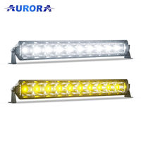 Barre lumineuse LED AURORA double rangée de couleur blanche et jaune Barre lumineuse LED 10 "20" 30 "40" 50 pouces Slim ATV UTV Car Offroad Led Light Bar