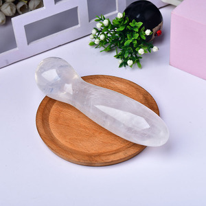 Dildo in Cristallo Naturale a Forma di Pene, Bacchetta per Massaggio Sexy e Curativo, Bastoncino per Punti di Massaggio Reiki per Rilassamento e Bilanciamento dei Chakra - Product Image 3