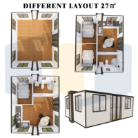 CY Petite maison en conteneur de 20 pieds bon marché, serres préfabriquées, entrepôt extérieur de stockage, maison en conteneur extensible mobile portable