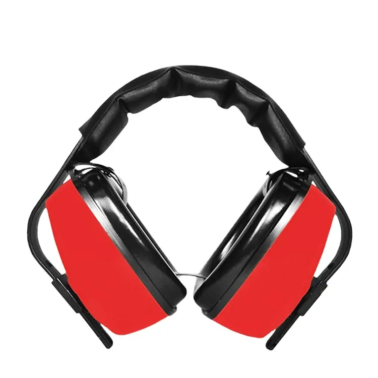 Top Red ABS Headband Earmuff ANSI S3.19 Certified CE Approved Ear Muffs for Noise Reduction Hearing Protection
