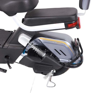 Vélo Électrique Urbain Adulte <span class=keywords><strong>Pas</strong></span> <span class=keywords><strong>Cher</strong></span> en Gros, E-Bike 14 Pouces Pneus Larges, Moteur Brushless 72/60V 500W, Double <span class=keywords><strong>Suspension</strong></span>, Panier, Pédales - Product Image 2