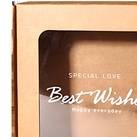 Boîte cadeau en papier kraft avec logo personnalisé, boîte d'emballage avec fenêtre, cadre photo, boîte d'emballage pour gâteaux de lune, boîte d'emballage pour savon