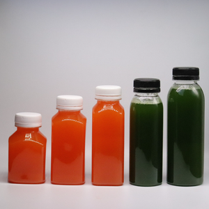 12 oz PET Plastic <b>Reusable</b> Disposable Bulk Beverage <b>Juice</b> <b>Bottles</b> Tamper Evident Lids Water Packaging 500ml 60ml Logo Options - Product Image 1