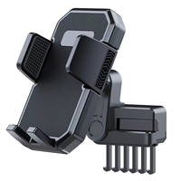 Support de téléphone portable magnétique A192+X371 à 6 griffes, étanche, flexible, portable, pour bureau, voiture, moto, vélo, en matériau ABS, compatible avec le modèle 3