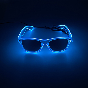 New 10 màu sắc phát sáng trang trí nội thất trang phục phụ kiện neon ánh sáng kính mát với <span class=keywords><strong>LED</strong></span> kính sáng chiếu sáng lên trong bóng tối hiệu suất - Product Image 2