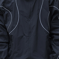 Veste réfléchissante à capuche Niche Design Dark Pioneer pour hommes et femmes, style universitaire
