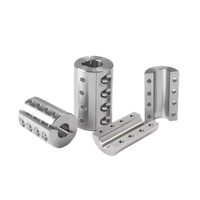 Coupleur d'arbre rigide en alliage d'aluminium pour moteur pas à pas CNC, pour ateliers d'impression GX2035 GX2525, support OEM personnalisé