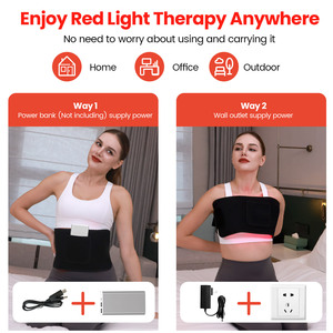 Ideared-Cinturón de terapia de luz roja para aliviar el dolor, terapia de luz facial LED de cuerpo completo con luz roja, 660, 850nm, - Product Image 4