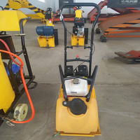 Compacteur vibrant de chantier GX160 5,5 CV, machine à compacter le sol manuelle, force vibrante de 15 kN, fréquence de 92 Hz, à vendre