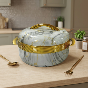 หม้อเซรามิกทรงกลมหรูหราทันสมัยพร้อมฐานสแตนเลส - Product Image 6