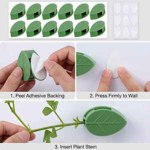 <span class=keywords><strong>Clips</strong></span> Autoadhesivos <span class=keywords><strong>para</strong></span> Plantas Trepadoras, Color Verde Hoja, <span class=keywords><strong>Precio</strong></span> de Fábrica, Sin Necesidad de Taladrar, <span class=keywords><strong>Clips</strong></span> de Montaje en Pared <span class=keywords><strong>para</strong></span> Plantas - Product Image 5