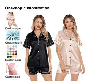 Conjuntos de Pijamas para Parejas M-<span class=keywords><strong>XXXL</strong></span>, Ropa de Dormir de Seda de Hielo con Rayas, Cintura Elástica, Traje para el Hogar para Amantes, Hombre y Mujer, <span class=keywords><strong>Pijama</strong></span>, Ropa para Parejas - Product Image 1