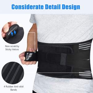 Cinturón de Soporte Lumbar para Hombres y Mujeres, Alivio del Dolor Lumbar con 7 Varillas y Almohadilla Lumbar Extraíble - Product Image 2
