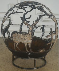 Metal Sphere <strong>Fire</strong> <strong>Pit</strong> Ball Iron Cast Outdoor <strong>Fire</strong> <strong>Pit</strong>/<strong>Portable</strong> <strong>Fire</strong> <strong>Pit</strong>/Garden Treasures <strong>Fire</strong> <strong>Pit</strong> - Product Image 4