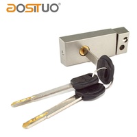 Serrures de porte à cadre en aluminium à prix d'usine, loquet de porte extérieure à encastrer