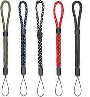 Dragonne personnalisable en nylon et polyester, réglable, pour sport TRD, avec impression jacquard courte, pour poignet, support de téléphone portable