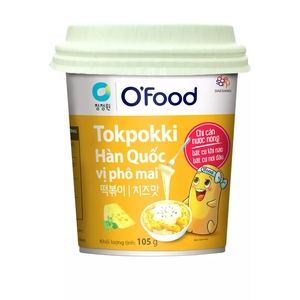 O'Food Instant Korean Tokpokki - Cheese Flavor (105g <b>Cup</b>) High Quality Wholesale Price Korean street food flavor - Product Image 1