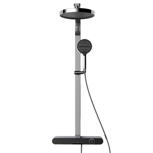 Set <span class=keywords><strong>Doccia</strong></span> da Bagno Moderno di Lusso in Ottone Nero Opaco Compatibile con <span class=keywords><strong>Vasca</strong></span> da Bagno con Rubinetto Termostatico Caldo <span class=keywords><strong>e</strong></span> Freddo - Product Image 4