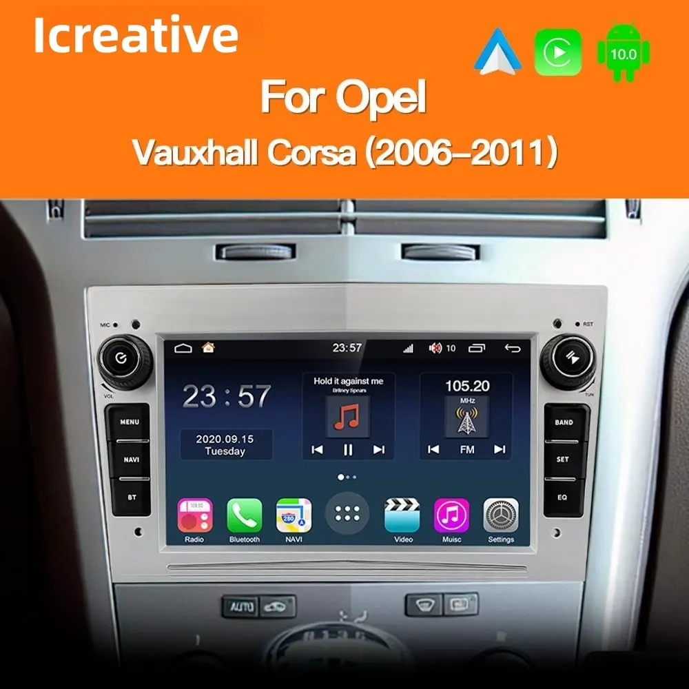 Car Radio for Opel Astra H J Vectra Vauxhall Antara Zafira Corsa C D Vivaro Meriva Veda Multimedia Android Auto 2Din Carplay IPS