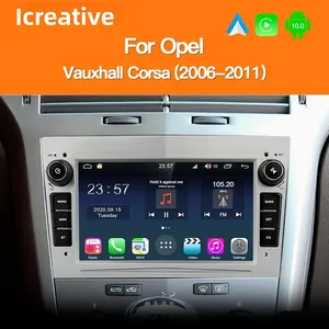 Đài phát thanh xe cho Opel Astra H <span class=keywords><strong>J</strong></span> vectra Vauxhall antara zafira Corsa C D vivaro Meriva veda đa phương tiện Android Auto 2DIN Carplay IPS - Product Image 3