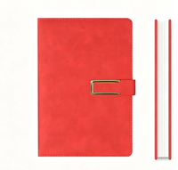Carnet élégant A5 à fermeture magnétique, couverture rigide en cuir PU, 100 feuilles lignées épaisses, logo personnalisé en relief, cadeau d'affaires, agenda