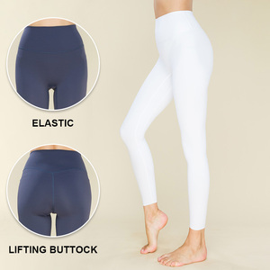 Leggings de <span class=keywords><strong>yoga</strong></span> taille haute unis, longueur cheville, sexy, effet push-up fessier, pour femmes, collection 2025 – Tenue de sport personnalisée pour la gym et le fitness - Product Image 3