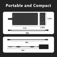 Pengisi Daya Laptop Gaming 130W Untuk Dell, Ujung Bulat 7.45.0mm, Adaptor Daya Efisiensi Tinggi