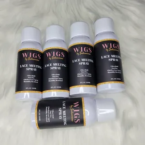 New arrivals private label strong hold wig water proof melting spray adhesive hair glue spray lace melting spray