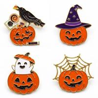 Pins de payaso personalizados de fábrica, broche de metal dorado y negro personalizado, insignia de Halloween, pins y insignias de esmalte duro y blando de dibujos animados