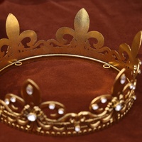 Diadèmes de roi en alliage d'or antique de haute qualité, en cristal, argent, baroque rond, diamant, réglable, couronnes de diadèmes pour hommes