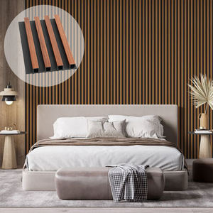 Decoratieve Wpc Wandpanelen Plafond Lamellen Wpc Gecanneleerd Paneel Lamellen Hout <span class=keywords><strong>Pvc</strong></span> Wpc Wandpanelen Voor Interieur - Product Image 2