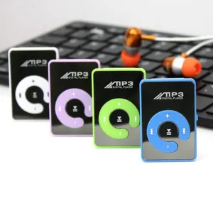 Mini Clip Mirror USB MP3, reproductor multimedia de música Digital portátil, ranura para tarjeta Micro SD, TF, forma de C, deportes, MP3, 8GB, envío gratis