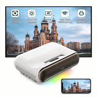 Proyector Láser Tricolor de Tiro Corto UST, Full HD 1080P, Videojuegos Inteligentes, Proyector DLP, 1200ANSI, Alto Lumen, 4K, Android 13, Beamer