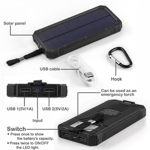 <span class=keywords><strong>15000mAh</strong></span> chargeur <span class=keywords><strong>solaire</strong></span> à charge rapide <span class=keywords><strong>batterie</strong></span> externe forte <span class=keywords><strong>batterie</strong></span> externe <span class=keywords><strong>batterie</strong></span> externe entrée cc support Compatible pour téléphone portable - Product Image 5