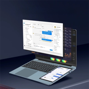 แล็ปท็อปจอคู่ ใหม่เอี่ยม ขนาด 15.6 นิ้ว หน้าจอสัมผัส Octa Core Alder Lake N100 แรม 16GB/32GB DDR4 ภาษาอังกฤษ ระบบปฏิบัติการ Windows 11 คอมพิวเตอร์เล่นเกม หน้าจอสัมผัส - Product Image 4