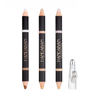 HANDAIYAN Dual Head Eyebrow Pencil Smooth Creamy Formula Instant Brow Enhancing 2 In 1 Highlighter & Concealer Pencil