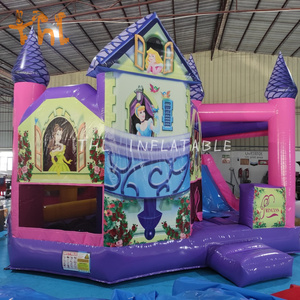 สไลเดอร์เป่าลมแบบสไลเดอร์เป่าลมสำหรับเด็กผู้หญิงบ้านเด้งเจ้าหญิงเชิงพาณิชย์ - Product Image 2