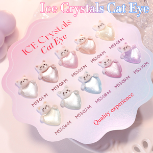 Missgooey OEM Esmalte de Gel Cat Eye de 10 Colores con Efecto Cristal de Hielo, Venta al por Mayor de Esmalte de Gel Jelly de Marca Privada, Set de Esmalte de Uñas Cat Eye con Logotipo Personalizado - Product Image 4