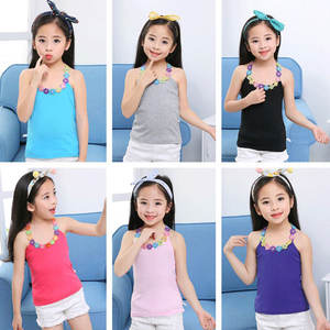 Chemises d'été multicolores pour filles, sous-vêtements pour enfants, t-shirts pour adolescentes, débardeurs pour enfants, caracos pour bébés 10-12 ans - Product Image 5