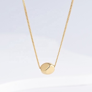 wholesale plata 925 sterling Silver women Matte heart <b>necklace</b> fashion designer simple engraved gold plated pendant <b>necklaces</b> - Product Image 1