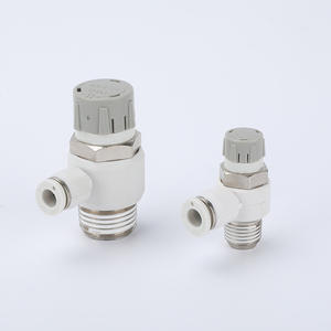 Vanne de régulation pneumatique à verrouillage par poussée personnalisable OEM AS1201F/2201F Vanne de contrôle de vitesse du cylindre 4-m5 01 avec verrouillage - Product Image 5