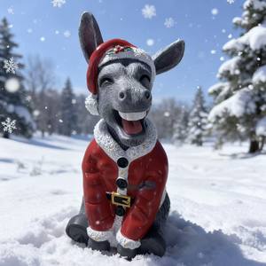 Ornamenti Natalizi <span class=keywords><strong>in</strong></span> Resina a Forma di Asino 2025, Decorazioni per la Casa, Regali di Laurea, Vendita Transfrontaliera, Confezione <span class=keywords><strong>in</strong></span> Cartone dalla Cina - Product Image 3