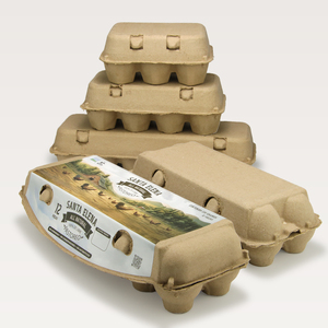 Impression personnalisée de barquettes à œufs en pulpe de papier biodégradable et recyclable pour 12 œufs - Product Image 2