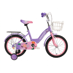 Bicicleta para Niñas de 3 a 14 Años, Estilo Retro de 14 Pulgadas con Ruedas de Entrenamiento y Soporte, Bicicletas para Niñas - Product Image 2