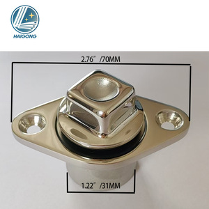Tapón de Drenaje de Acero Inoxidable 316 con Diseño de Diamante, Accesorio para Casco de Barco, Herraje Marino - Product Image 2