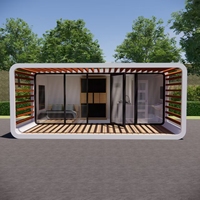 Cabine préfabriquée européenne de 20 et 40 pieds, personnalisable, durable et magnifiquement décorée, pour bureau, salon, boutique ou espace de loisirs